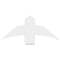 Ekena Millwork Bellingham Architectural Grade PVC Gable Bracket, 36"W x 15"H x 6"D x 6"F, 10/12 Pitch GBP036X15X0606BEL00 - alternate 2